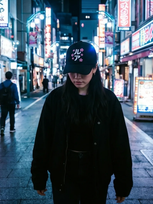 "LA" Cherry Blossom Dad Hat
