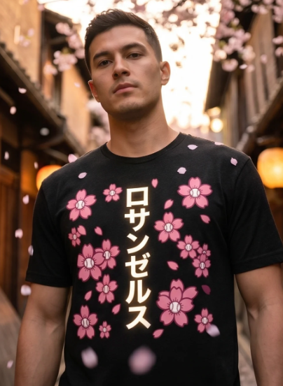 ロサンゼルス桜シャツ