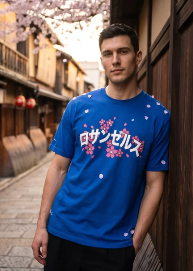 "Los Angeles" Cherry Blossom Shirt