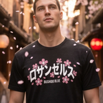 武士道ブルー・ロサンゼルスシャツ