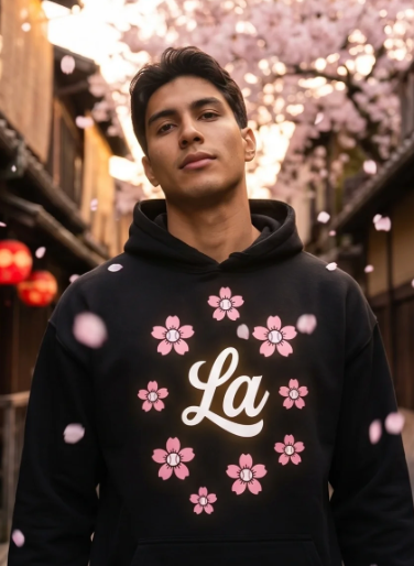 LA・桜フーディー