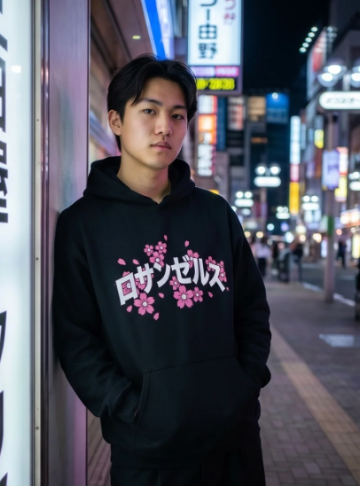 ロサンゼルス桜フーディー